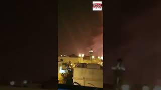 Drone attack at saudi Aramco Abqaiq Saudi Arabia yesterday night [upl. by Darsey]