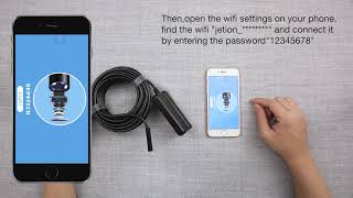 DEPSTECH WiFi Endoscope Operation Steps [upl. by Slein534]