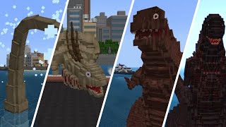 Shin Godzilla is coming Defending from Shin Godzilla evolutions Screen 3  Godzilla Minecraft DLC [upl. by Attenoj269]