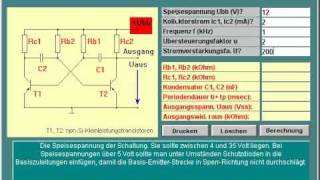 Astabiler Multivibrator mit 2 Transistoren [upl. by Lesak666]