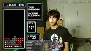 2time Champ goes for REBIRTH in NES tetris [upl. by Clardy]