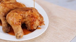 Fried Chicken With Sweet and Spicy Glaze Recipe  Yummy PH [upl. by Raimund]