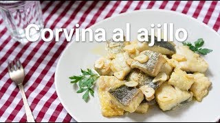 Cómo hacer corvina al ajillo [upl. by Anav]