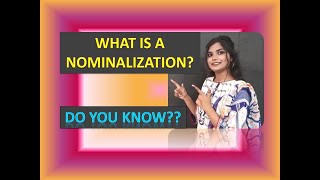 SIMPLE EXPLANATION OF NOMINALIZATION  KINDS OF NOUNS [upl. by Esiouqrut]