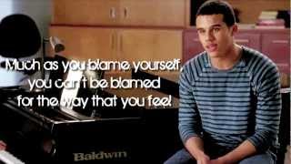 Glee  Let Me Love You Until You Learn To Love Yourself Lyrics [upl. by Atsugua]