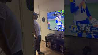 RAMS WIN IN OT touchdown rams seahawks overtime nfl football reaction subscribemychannel [upl. by Nosduj]