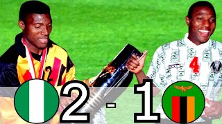 Nigeria vs Zambia AFCON 1994 FinalNigeria vs Zambia AFCON 1994 All GoalsampHighlights [upl. by Lyrehs]