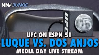 UFC on ESPN 51 Luque vs Dos Anjos Media Day Live Stream  10 am PT 1 pm ET [upl. by Haibot920]