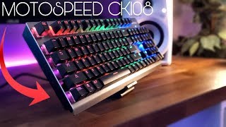 Motospeed CK108  RGB Mechanical Keyboard Review [upl. by Allemap]