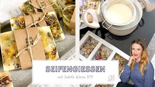 Seifengießen  Seifen selber machen  Weihnachten  Geschenk  Seife herstellen  Judith Jelena DIY [upl. by Rees]