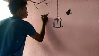 A simple wall painting [upl. by Somar]