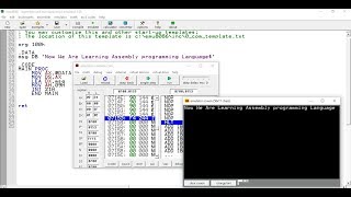 How to Print String in Assembly Language 8086 [upl. by Novanod]