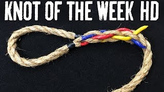 How to Eye Splice a Natural Fiber Rope  ITS Knot of the Week HD [upl. by Lledraw]