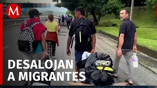 Comunidad de migrantes venezolanos son desalojados tras denuncias de vecinos en Chiapas [upl. by Akenat239]