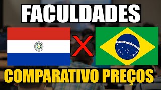 PREÃ‡OS FACULDADE no PARAGUAI X BRASIL  COMPARATIVOS  VALE A PENA ESTUDAR no PARAGUAI [upl. by Anyer]