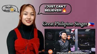 Reaction on Marcelito Pomoy quot The Prayerquot cover in Wish 1075  Live performance 🇵🇭 [upl. by Ednarb]