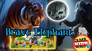 Brave Elephant and Tiger Kids cartoon cartoons for kids kids story [upl. by Eilerua529]