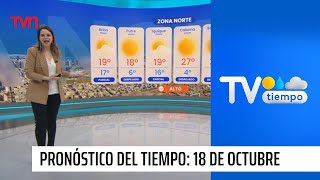 Pronóstico del tiempo Viernes 18 de octubre 2024  TV Tiempo [upl. by Whelan]