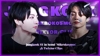 JUNGKOOK SY in Seoul Mikrokosmos 4k Twixtor Clips  2021btsfesta [upl. by Dwinnell]