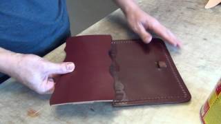 Making a Leather Bible Cover [upl. by Arres607]