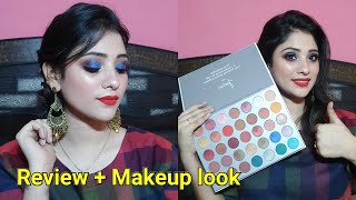 Wedding guest Makeup using morphie Jacklyn hill palettedupe  review  demo [upl. by Mercier]