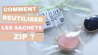 TRUCS ET ASTUCES  COMMENT REUTILISER VOS SACHETS ZIP [upl. by Zerat143]