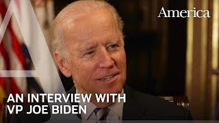 Joe Biden talks his Catholic Faith Pope Francis and Politics [upl. by Eityak541]