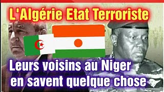 Algerie État Terroriste les voisins au Niger en savent assez [upl. by Oaht]