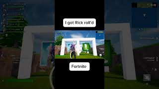 I got Rickroll’d in Fortnite [upl. by Ashia]