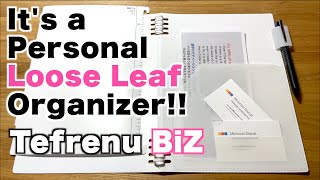 Incredible Tefrenu Biz Binder Its A Loose Leaf Personal Organizer [upl. by Sang]