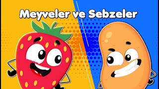 Meyveler ve Sebzeler  Eğitici ve Eğlenceli Çocuk ve Bebek Şarkıları  Çilek TV çizgifilm [upl. by Acirtap107]