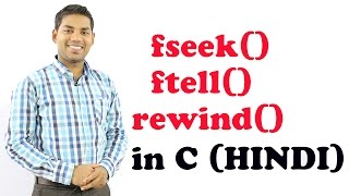 fseek ftell and rewind in C HINDI [upl. by Aillicsirp]