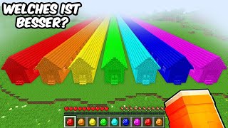 Wer HAT DAS BESTE REGENBOGENHAUS in Minecraft [upl. by Nafri184]