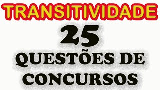 Questões de Concursos  Transitividade Verbal [upl. by Sloatman275]