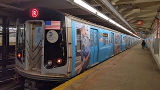 NYC Subway R160 with Primark Wrap Running on the R Line [upl. by Lud]