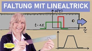 Faltung simple SchrittfürSchritt Anleitung mit dem Linealtrick Integrationsgrenzen ganz einfach [upl. by Elayor]