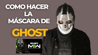 ¿Como hacer la mascara de GHOST de CALL OF DUTY Mascara casera [upl. by Blisse819]