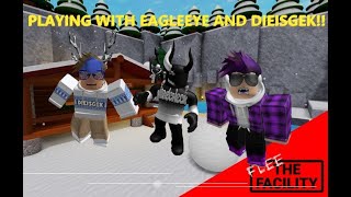 PLAYING WITH EAGLE EYE AND MRDIE NOT CLICKBAIT  Flee the Facility Funny Moments 10 [upl. by Negrom]