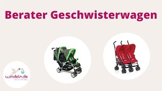 Berater Kinderwagen Geschwisterwagen  windelnde [upl. by Nadler344]