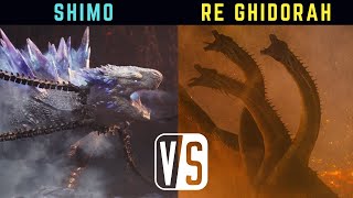 SHIMO vs RE GHIDORAH chi vincerebbe [upl. by Froemming742]