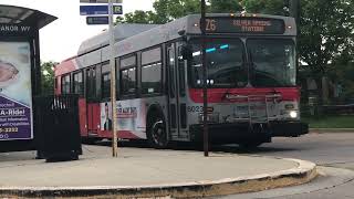 2005 WMATA Metrobus Flyer DE40LF Bus 6023 on Route Z6 to Silver Spring Station [upl. by Crim]