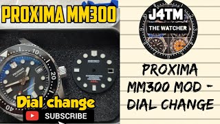 J4TM Proxima MM300 Dial Mod  Full Tutorial  The Watcher [upl. by Etnwahs]