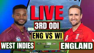 West Indies vs England 3rd Odi Live Commentary  Live Cricket Match Today  Wi vs Eng 3rd Odi Live [upl. by Nosrej]