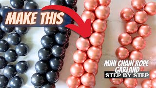 How To Make Mini Balloon Garland  Small Clusters  Mini Chain Rope Garland using 5 inch Balloons [upl. by Kathleen]