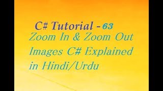 Zoom In amp Zoom Out Images C Explained in Hindi [upl. by Mushro174]