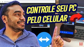 Como Acessar Seu Computador de Qualquer lugar Usando o CELULAR com TEAM VIEWER [upl. by Pauline]