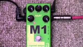 AMT Electronics M1 Distortion Preamp Pedal Demo [upl. by Alba667]