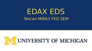 EDS analysis on Tescan SEM [upl. by Caresa]