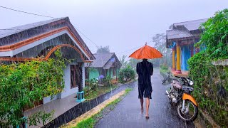 SUPER HEAVY RAIN AND WINDS DOESN’T STOP IN MY VILLAGE  RELAXING RAIN SOUNDS FOR SLEEPING [upl. by Dranreb]