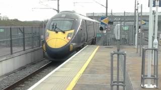 Trains at Ebbsfleet International HS1 200116 [upl. by Cam339]